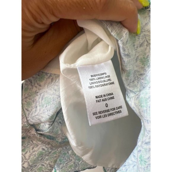 Cami NYC Bia Floral Mini Skirt Women's Turquoise Wallpaper Size: 0 NWT - Picture 7 of 10